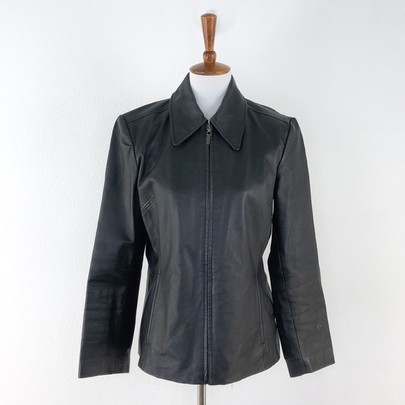 bagatelle Jackets & Blazers - Bagatelle Genuine Leather Zip-Up Jacket, Medium